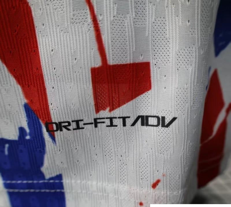 2026 Player Version France White with Blue and Red Brushstrokes Special Edi