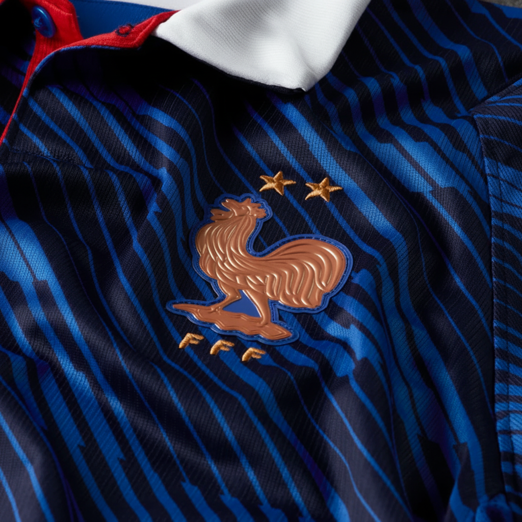 France 2026 World Cup football jersey - crest detail