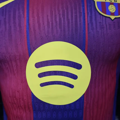 Player Version 25/26 Barcelona Home football jersey - detail close-up