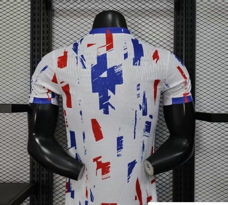 2026 Player Version France White with Blue and Red Brushstrokes Special Edi