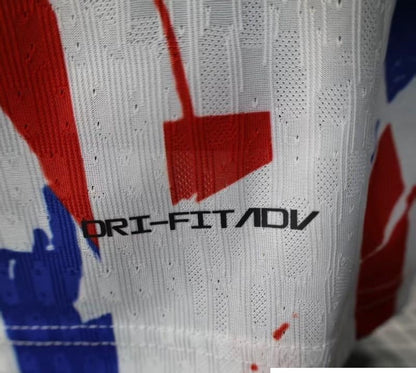 2026 Player Version France White with Blue and Red Brushstrokes Special Edi