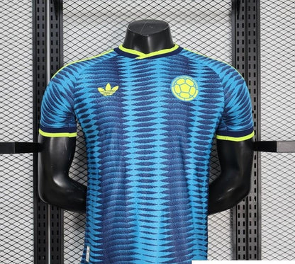 2026 Player Version Colombia Blue with Wavy Zigzag Pattern Jersey