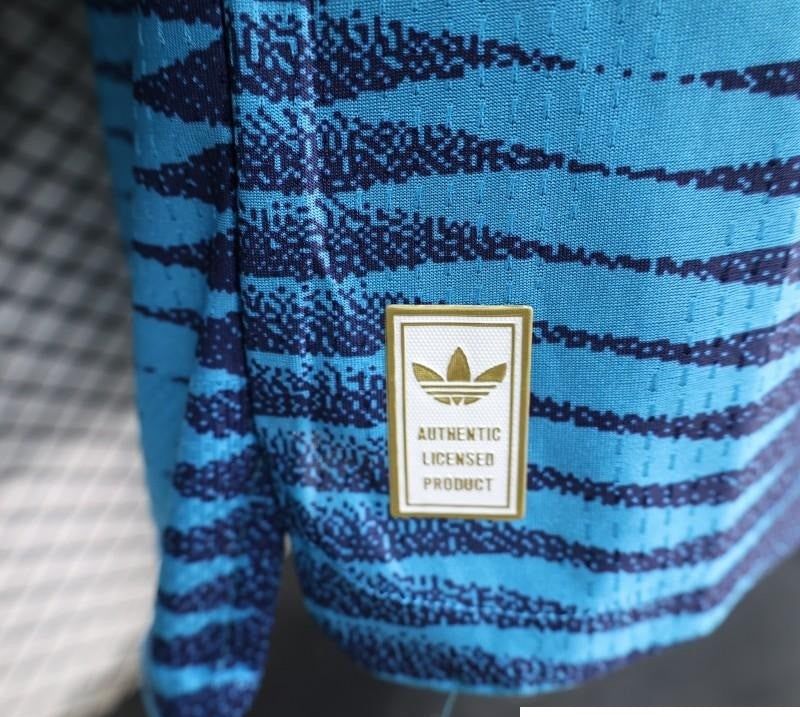 2026 Player Version Colombia Blue with Wavy Zigzag Pattern Jersey