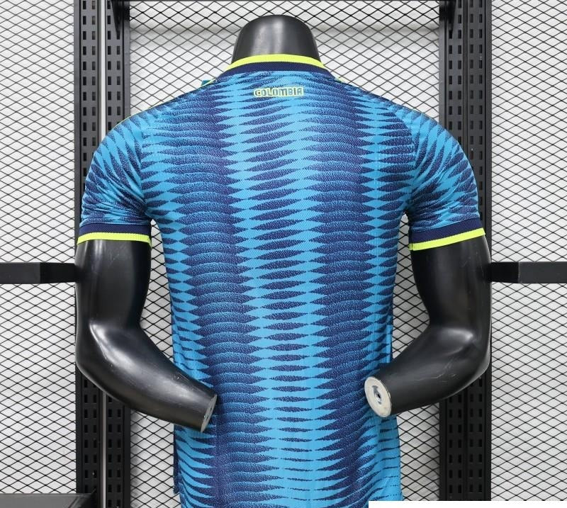 2026 Player Version Colombia Blue with Wavy Zigzag Pattern Jersey