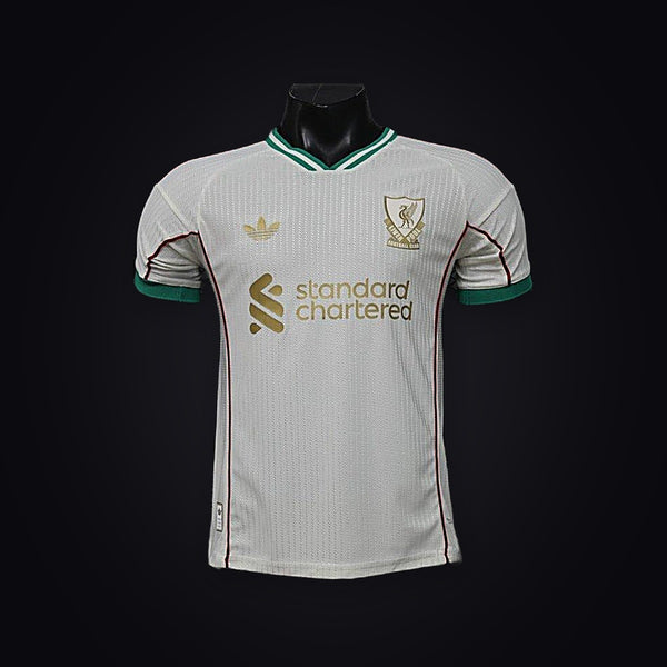 26/27 Liverpool FC Off-White with Gold Crest Special Edition Away Jers