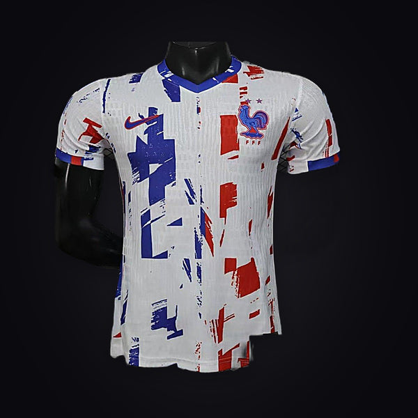 2026 Player Version France White with Blue and Red Brushstrokes Special Edi
